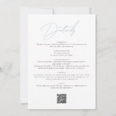 Invitation Rien de fantaisie Juste Amour Script QR Code Maria (Dos)
