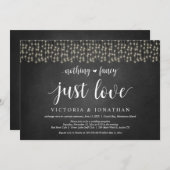 Invitation Rien de fantaisie, juste amour, String Light, Elop (Devant / Derrière)