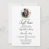 Invitation Rien de fantaisie Juste Amour Verdure Mariage phot (Devant)