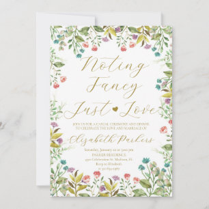 Invitation Rien de Fantaisie, Juste de l'Amour Fleur Sauvage