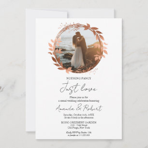 Invitation Rien de fantaisie Juste de l'amour Mariage de cour