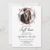Invitation Rien de fantaisie Juste de l'amour Mariage photo W (Devant)