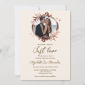 Invitation Rien de fantaisie Juste de l'amour Mariage photo W (Devant)