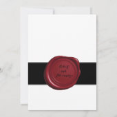 Invitation Rien de fantaisie, juste l'amour de l'élopement Pe (Dos)