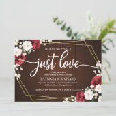 Invitation Rien de fantaisie, juste l'amour de mariage géomét (Debout devant)