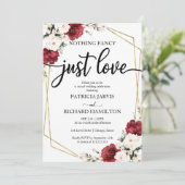 Invitation Rien de fantaisie, juste l'amour mariage bordeaux  (Debout devant)