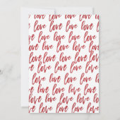 Invitation Rien de Fantaisie Juste l'Amour Rouge Mariage Déco (Dos)