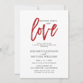 Invitation Rien de fantaisie, juste l'amour rouge pour un mar (Devant)