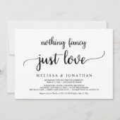 Invitation Rien de fantaisie, juste l'amour, simple et rustiq (Devant)