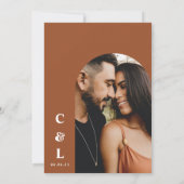 Invitation Rien de fantaisie rétro, juste amour, sauvez la da (Dos)