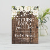 Invitation Rien de Fantaisie Rustique Juste Amour (Debout devant)