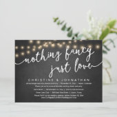 Invitation Rien De fantaisiste, Juste Amour, Mariage Elopemen (Debout devant)