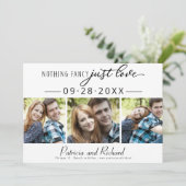 Invitation Rien de fantaisiste juste amour save the date 3 ph (Debout devant)