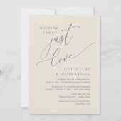 Invitation Rien de fantaisiste, juste de l'amour, dîner de ma (Devant)