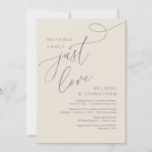 Invitation Rien de fantaisiste, juste de l'amour, dîner de ma (Devant)