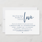 Invitation Rien de fantaisiste, juste de l'amour, dîner de ma (Devant)