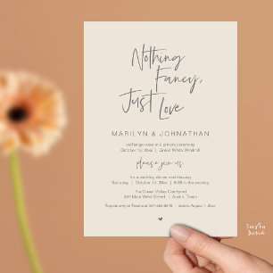 Invitation Rien de Fantaisiste Juste de l'Amour, Dîner de Réc