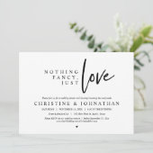 Invitation Rien de fantaisiste, juste de l'amour, Dîner d'élo (Debout devant)