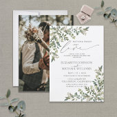 Invitation Rien de fantaisiste, juste de l'amour et de l'euca
