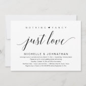 Invitation Rien de fantaisiste, juste de l'amour, évasion amo (Devant)