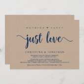 Invitation Rien de fantaisiste, juste de l'amour, évasion en  (Devant / Derrière)