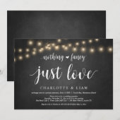 Invitation Rien de fantaisiste, juste de l'amour, Lumière de  (Devant / Derrière)