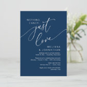 Invitation Rien de fantaisiste, juste de l'amour, mariage cél (Debout devant)