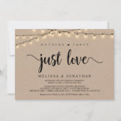 Invitation Rien de fantaisiste, juste de l'amour, Mariage int (Devant)