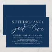Invitation Rien de fantaisiste, juste de l'amour, mariage int (Devant / Derrière)
