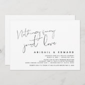 Invitation Rien de fantaisiste, juste de l'amour, mariage int (Devant / Derrière)