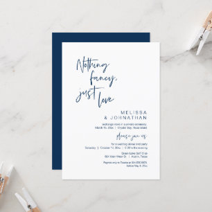 Invitation Rien de fantaisiste, juste de l'amour, mariage int