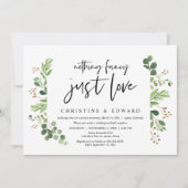 Invitation Rien de fantaisiste, juste de l'amour, mariage int (Devant)