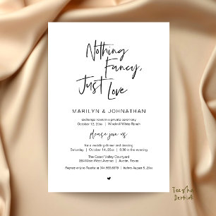 Invitation Rien de Fantaisiste, Juste de l'Amour, Mariage Min