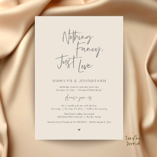 Invitation Rien de Fantaisiste, Juste de l'Amour, Mariage Min