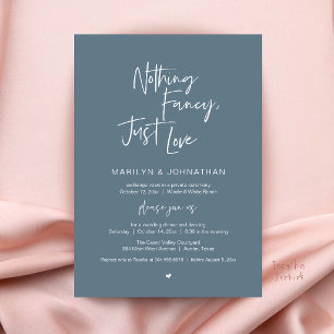 Invitation Rien de Fantaisiste, Juste de l'Amour, Mariage Min