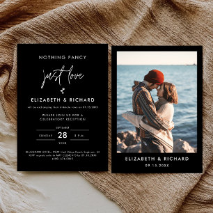 Invitation Rien de Fantaisiste Juste de l'Amour Mariage Minim