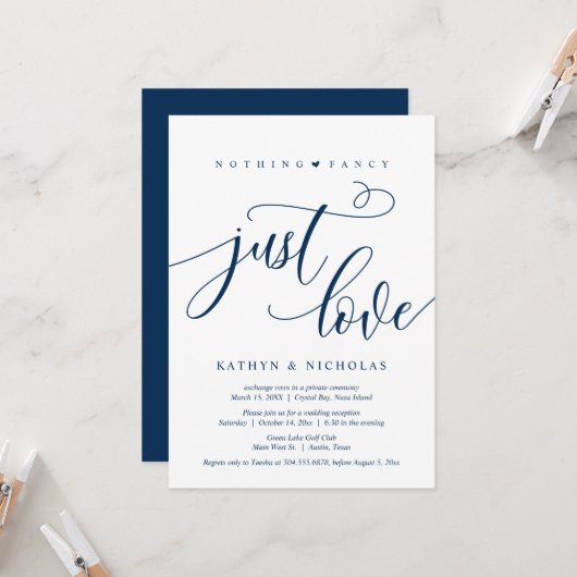 Invitation Rien de fantaisiste, juste de l'amour, Noir, Maria (Devant/Arrière en situation)