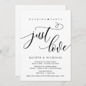 Invitation Rien de fantaisiste, juste de l'amour, Noir, Maria (Devant / Derrière)