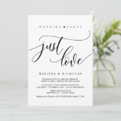 Invitation Rien de fantaisiste, juste de l'amour, Noir, Maria (Debout devant)