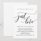 Invitation Rien de fantaisiste, juste de l'amour, Noir, Maria (Devant / Derrière)