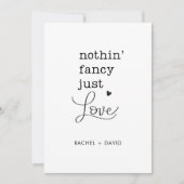 Invitation Rien de fantaisiste, juste de l'amour Nous nous so (Devant)