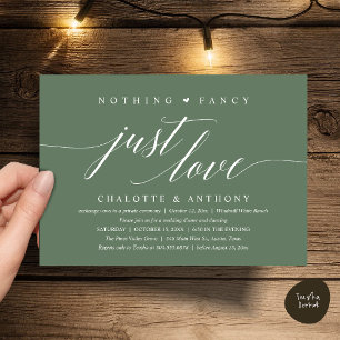 Invitation Rien de fantaisiste, juste de l'amour, réception m