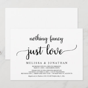 Invitation Rien de fantaisiste, juste de l'amour, simple, rus