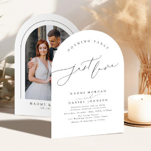 Invitation Rien de fantaisiste, juste l'amour Arch de script