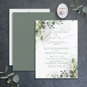 Invitation Rien de fantaisiste, juste l'amour Eucalyptus Mari