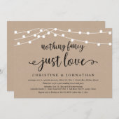 Invitation Rien de fantaisiste, juste l'amour, évasion de mar (Devant / Derrière)