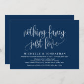 Invitation Rien de fantaisiste, juste l'amour, fuite en amour (Devant / Derrière)