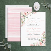 Invitation Rien de fantaisiste, juste l'amour, mariage floral