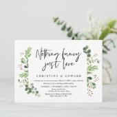 Invitation Rien de fantaisiste, juste l'amour, Mariage intime (Debout devant)