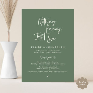 Invitation Rien de fantaisiste, juste l'amour Moderne Minimal